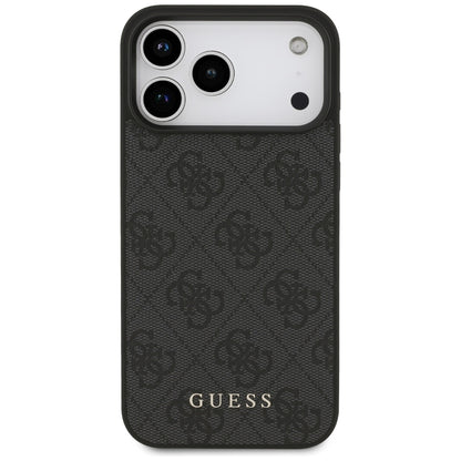 Deksel for Apple iPhone 18 Pro / 17 Pro, Guess, 4G Classic Logo, Svart