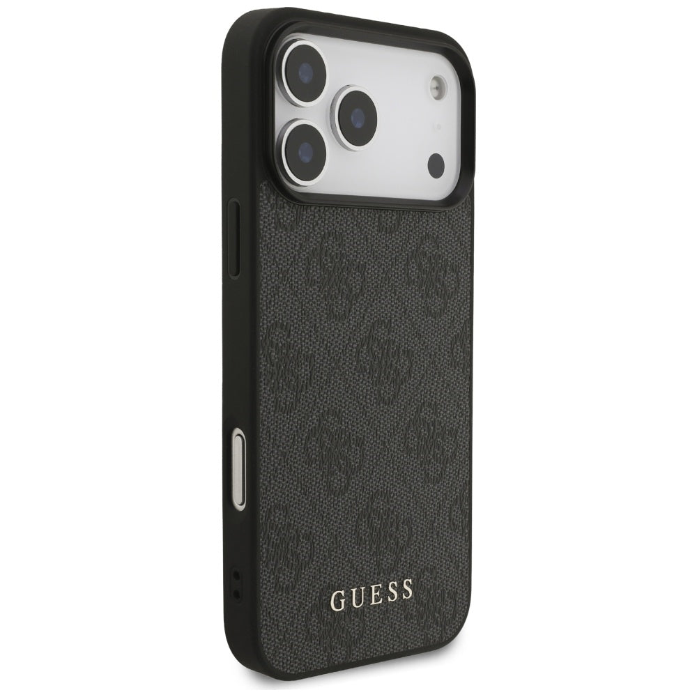 Deksel for Apple iPhone 18 Pro / 17 Pro, Guess, 4G Classic Logo, Svart