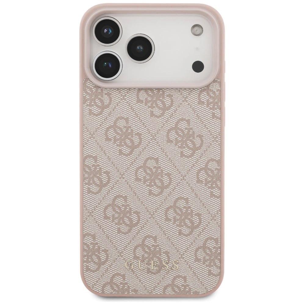 Deksel for Apple iPhone 18 Pro / 17 Pro, Guess, 4G Classic Logo, Rosa