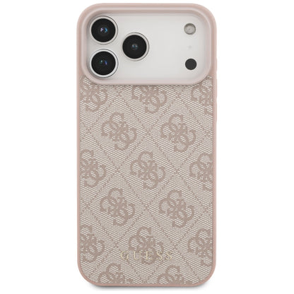 Deksel for Apple iPhone 18 Pro / 17 Pro, Guess, 4G Classic Logo, Rosa