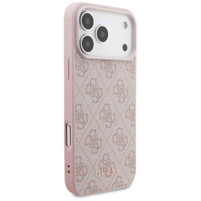 Deksel for Apple iPhone 18 Pro / 17 Pro, Guess, 4G Classic Logo, Rosa