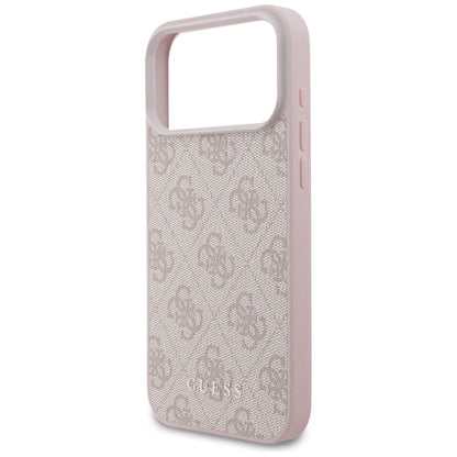 Deksel for Apple iPhone 18 Pro / 17 Pro, Guess, 4G Classic Logo, Rosa