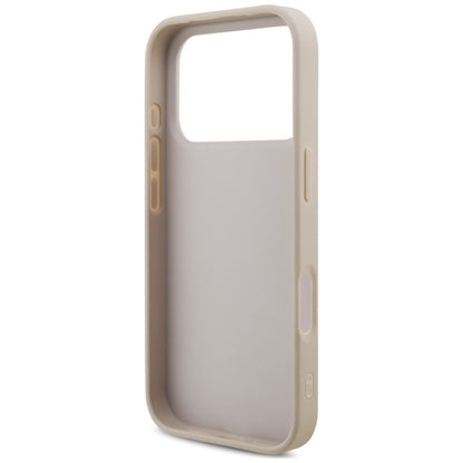 Deksel for Apple iPhone 18 Pro / 17 Pro, Guess, 4G Classic Logo med stropp, Rosa