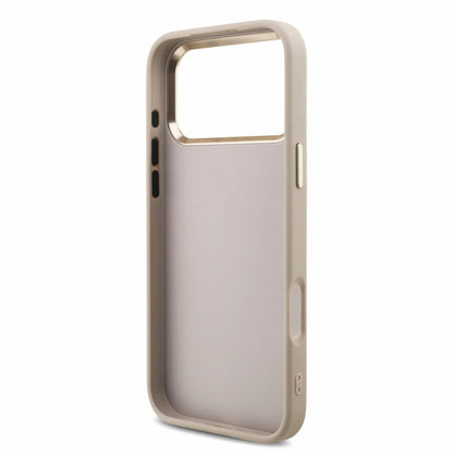 Deksel til Apple iPhone 18 Pro / 17 Pro, Guess, 4G Classic Logo with Strap, roségull