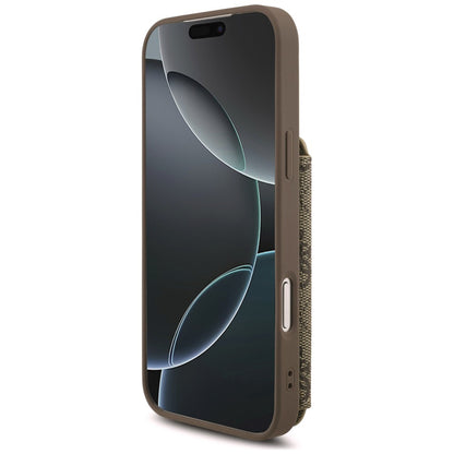Deksel til Apple iPhone 18 Pro / 17 Pro, Guess, 4G Crossbody Cardslot, brun