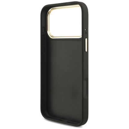 Deksel til Apple iPhone 18 Pro / 17 Pro, Guess, Big 4G Classic Logo & Big Strap Metal Buttons, svart