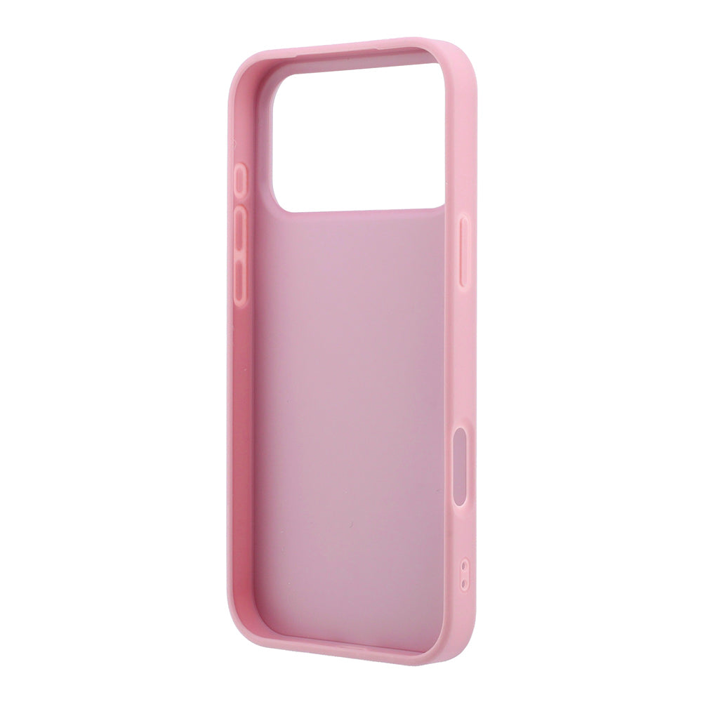 Deksel for Apple iPhone 18 Pro / 17 Pro, Guess, Fixed Glitter Big 4G, Rosa