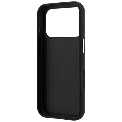 Deksel for Apple iPhone 18 Pro / 17 Pro, Guess, Grained Big Resin Logo, Svart