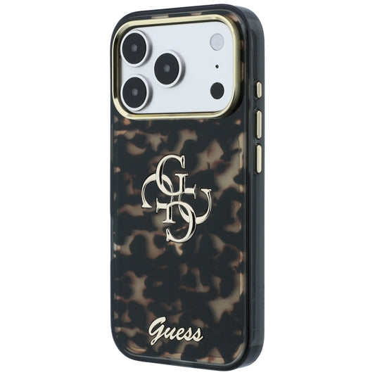 Deksel for Apple iPhone 18 Pro / 17 Pro, Guess, IML 4G Metal Script, Brun