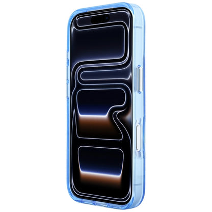 Deksel for Apple iPhone 18 Pro / 17 Pro, Karl Lagerfeld, IML Big Signature Resin Logo og Metallramme, Blå