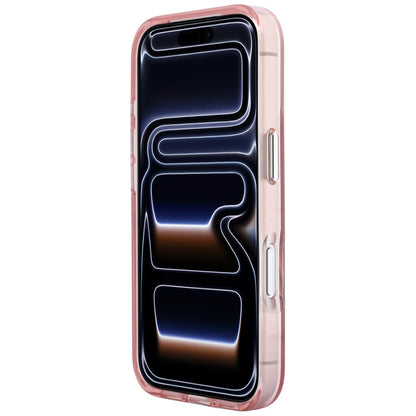Deksel for Apple iPhone 18 Pro / 17 Pro, Karl Lagerfeld, IML Big Signature Resin Logo og Metallramme, Rosa