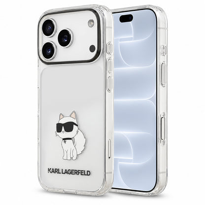 Deksel til Apple iPhone 18 Pro / 17 Pro, Karl Lagerfeld, IML Choupette NFT, gjennomsiktig