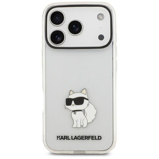 Deksel til Apple iPhone 18 Pro / 17 Pro, Karl Lagerfeld, IML Choupette NFT, gjennomsiktig