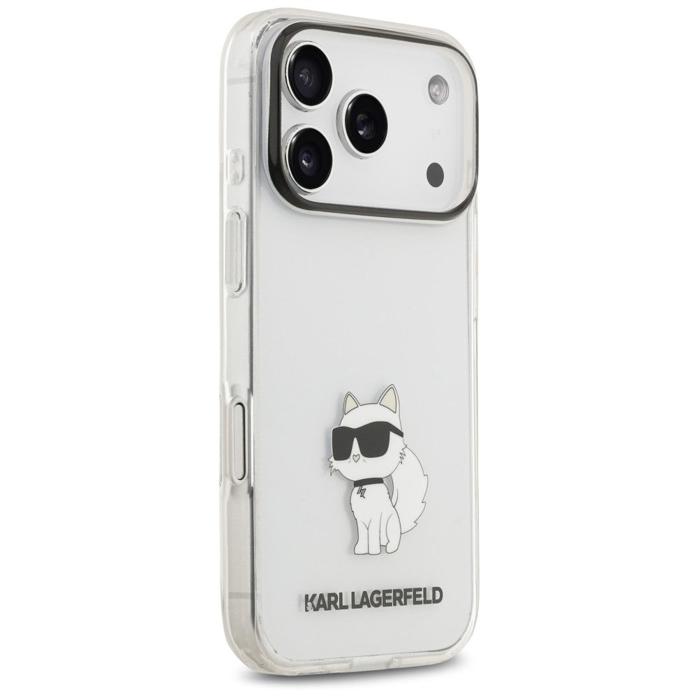 Deksel til Apple iPhone 18 Pro / 17 Pro, Karl Lagerfeld, IML Choupette NFT, gjennomsiktig