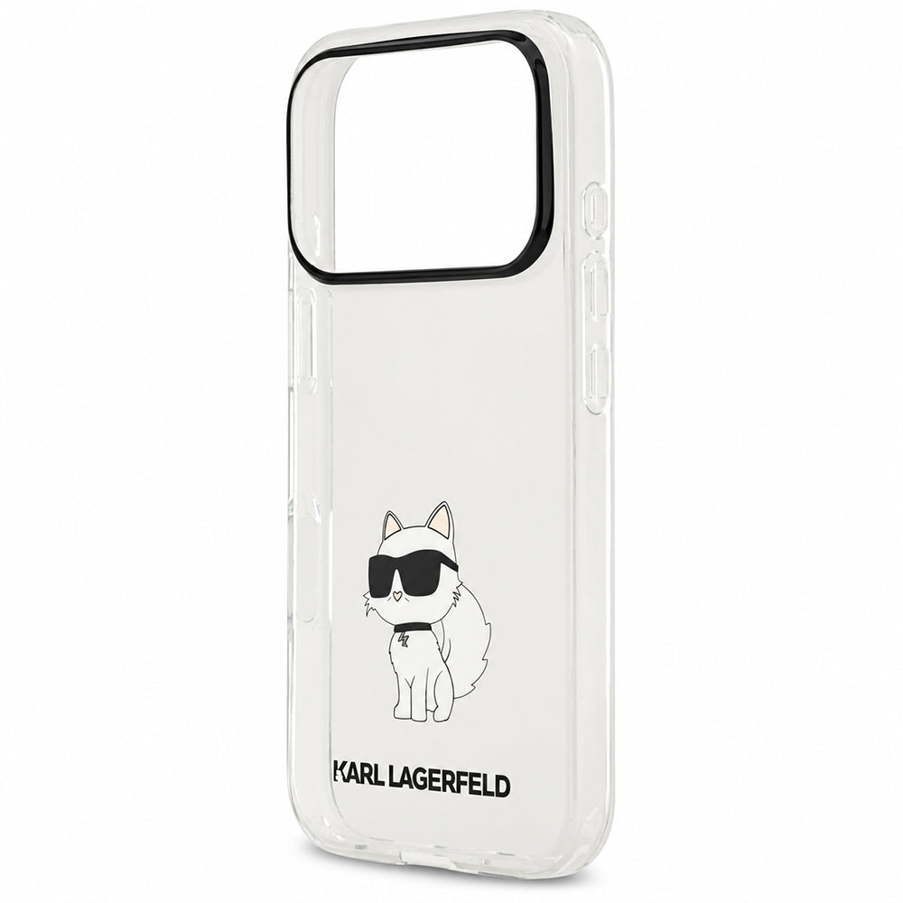 Deksel til Apple iPhone 18 Pro / 17 Pro, Karl Lagerfeld, IML Choupette NFT, gjennomsiktig