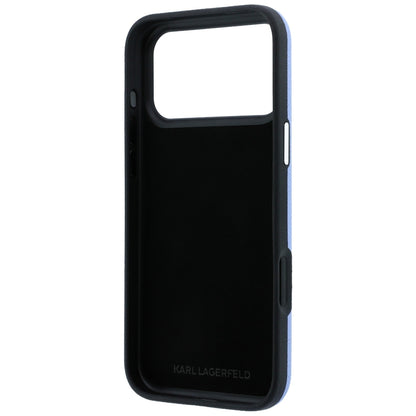 Deksel for Apple iPhone 18 Pro / 17 Pro, Karl Lagerfeld, Smooth Big Resin Signature Logo, Bleu
