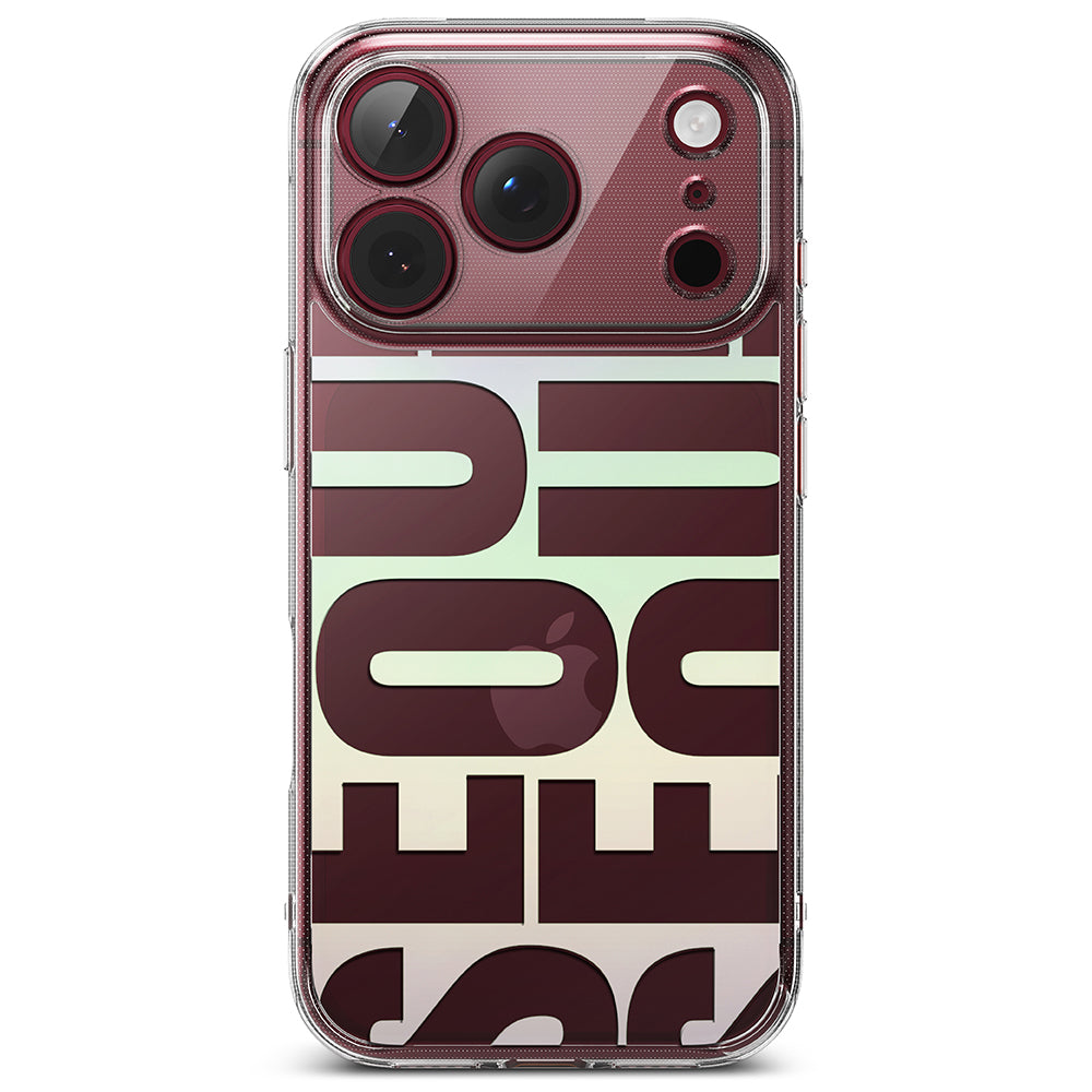 Deksel for Apple iPhone 18 Pro / 17 Pro, Ringke, Fusion Seoul, Burgunder