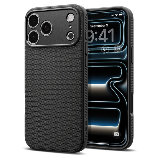 Deksel for Apple iPhone 18 Pro / 17 Pro, Spigen, Liquid Air, Matt svart ACS12149