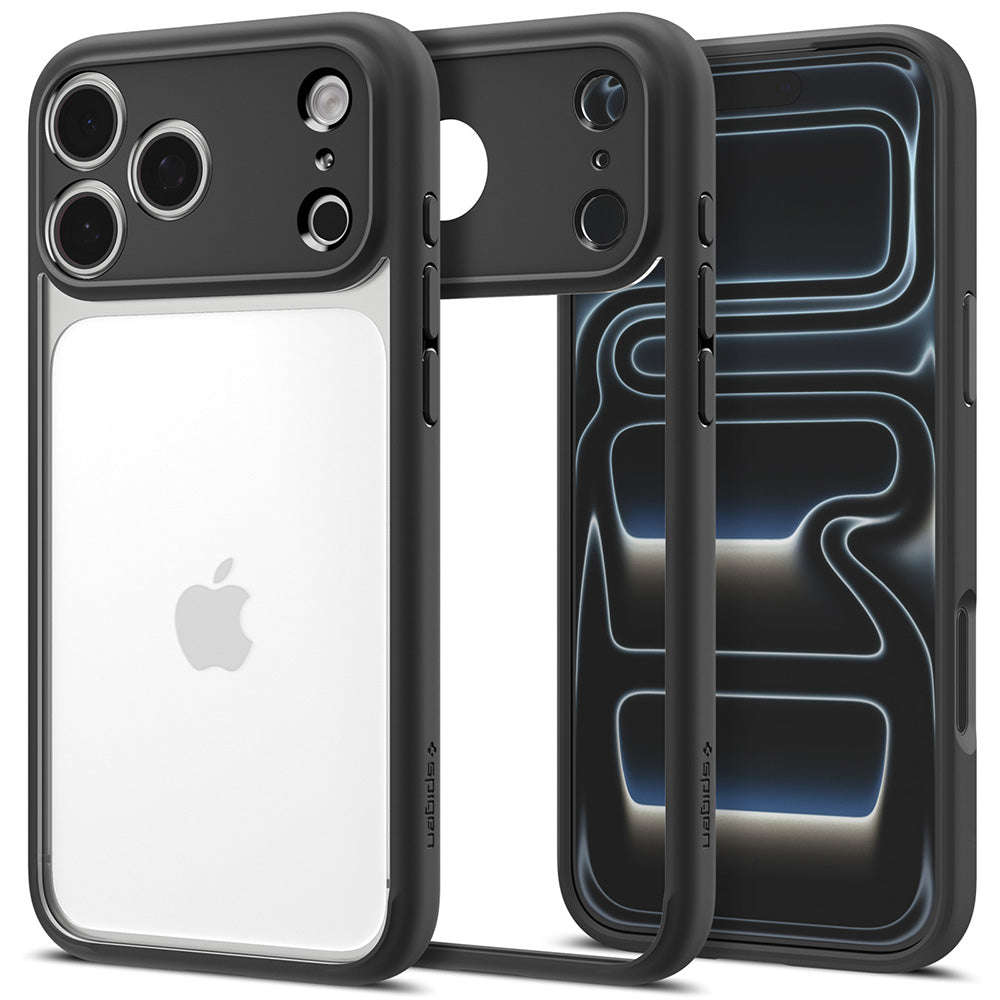 Deksel for Apple iPhone 18 Pro / 17 Pro, Spigen, Ultra Hybrid, Matt svart ACS12154