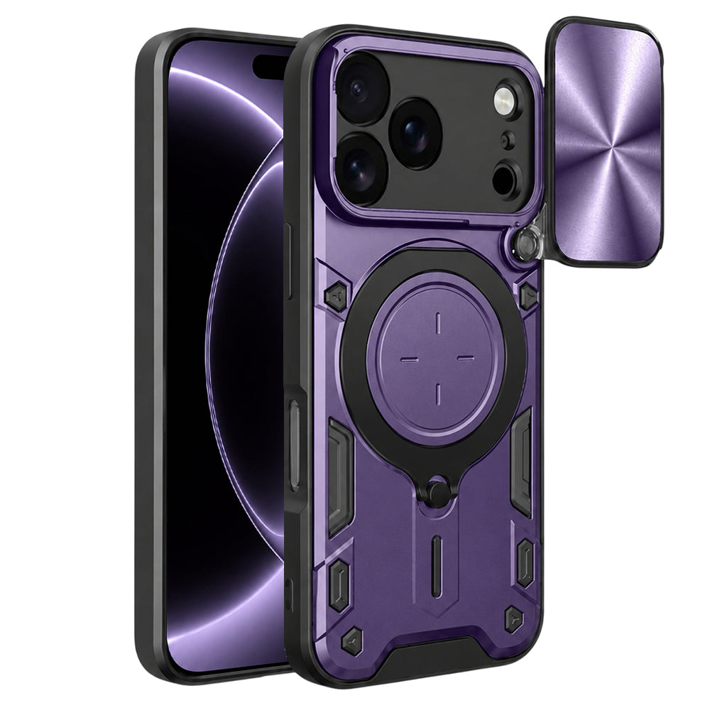 Deksel for Apple iPhone 18 Pro / 17 Pro, Techsuit, CamGuard Pro, Lilla