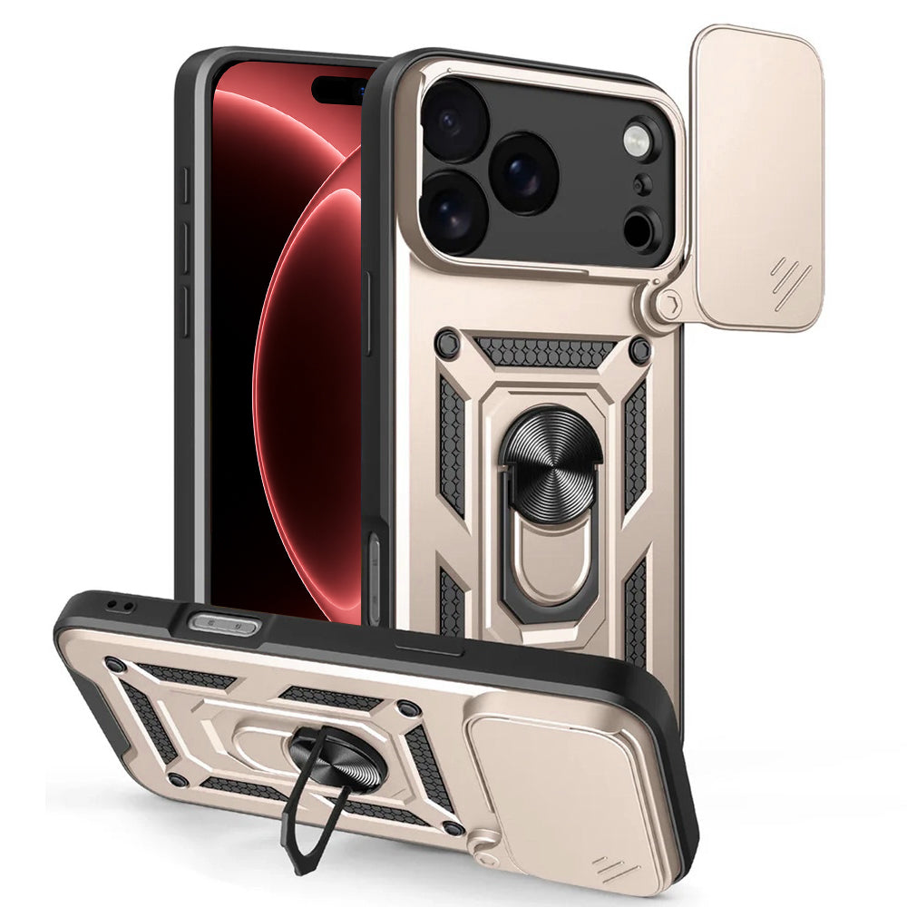 Deksel for Apple iPhone 18 Pro / 17 Pro, Techsuit, CamShield, Gull