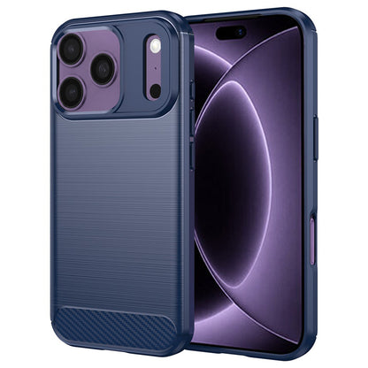 Deksel for Apple iPhone 18 Pro / 17 Pro, Techsuit, Karbon, Blå
