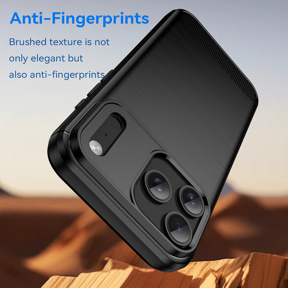 Deksel for Apple iPhone 18 Pro / 17 Pro, Techsuit, Karbon, Svart