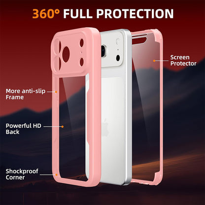 Deksel for Apple iPhone 18 Pro / 17 Pro, Techsuit, ColorVerse 360, Rosa