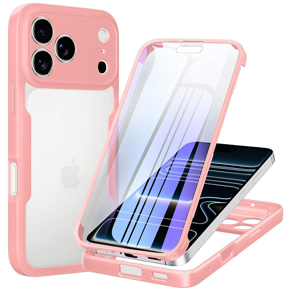 Deksel for Apple iPhone 18 Pro / 17 Pro, Techsuit, ColorVerse 360, Rosa