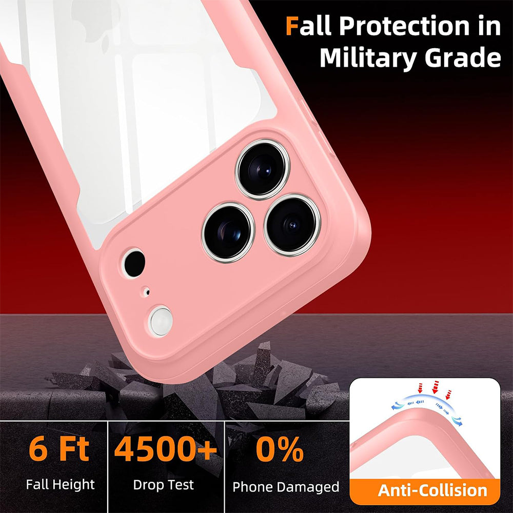 Deksel for Apple iPhone 18 Pro / 17 Pro, Techsuit, ColorVerse 360, Rosa