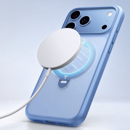 MagSafe-deksel for Apple iPhone 18 Pro / 17 Pro, Torras, Ostand Spin, Blå