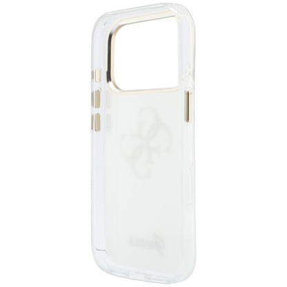 Deksel til Apple iPhone 18 Pro, Guess, IML 4G Metal Script, Hvit