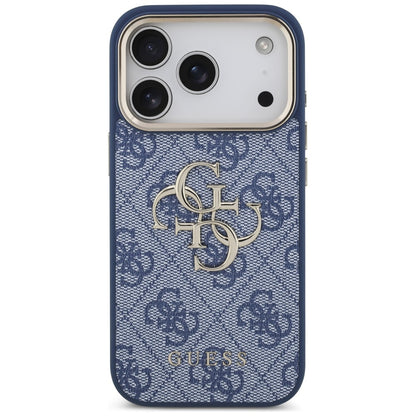 Deksel for Apple iPhone 18 Pro Max / 17 Pro Max, Guess, 4G Big Classic Logo, Blå
