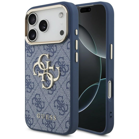 Deksel for Apple iPhone 18 Pro Max / 17 Pro Max, Guess, 4G Big Classic Logo, Blå