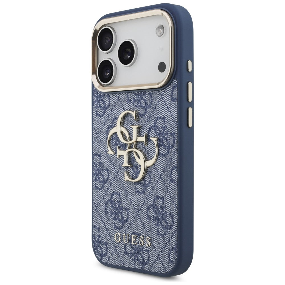 Deksel for Apple iPhone 18 Pro Max / 17 Pro Max, Guess, 4G Big Classic Logo, Blå