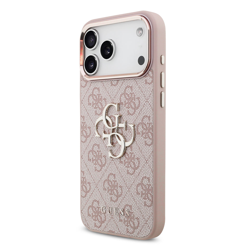 Deksel til Apple iPhone 18 Pro Max / 17 Pro Max, Guess, 4G Big Classic Logo, Rosa