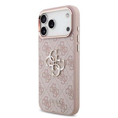Deksel til Apple iPhone 18 Pro Max / 17 Pro Max, Guess, 4G Big Classic Logo, Rosa