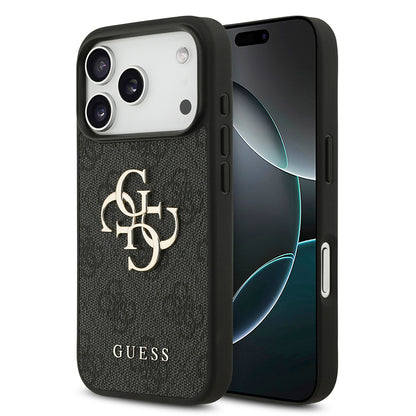 Deksel for Apple iPhone 18 Pro Max / 17 Pro Max, Guess, 4G Big Logo, Svart