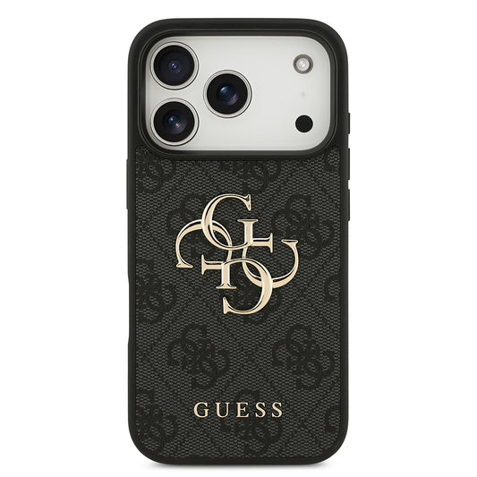 Deksel for Apple iPhone 18 Pro Max / 17 Pro Max, Guess, 4G Big Logo, Svart