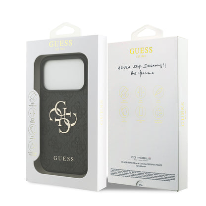 Deksel for Apple iPhone 18 Pro Max / 17 Pro Max, Guess, 4G Big Logo, Svart