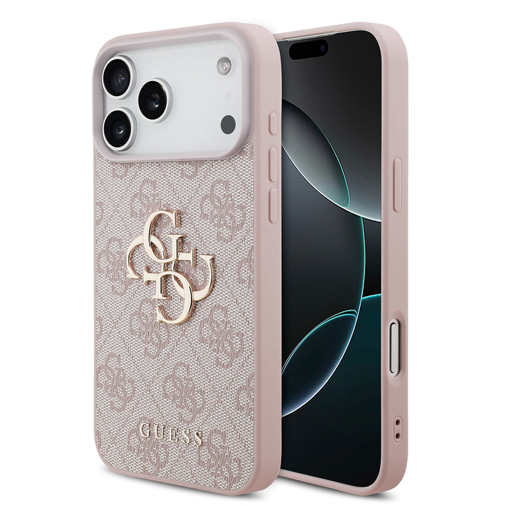 Deksel for Apple iPhone 18 Pro Max / 17 Pro Max, Guess, 4G Big Logo, Rosa