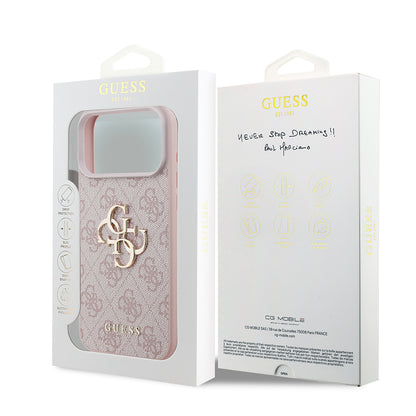 Deksel for Apple iPhone 18 Pro Max / 17 Pro Max, Guess, 4G Big Logo, Rosa
