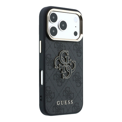 Deksel for Apple iPhone 18 Pro Max / 17 Pro Max, Guess, 4G Big Resin Logo, Svart