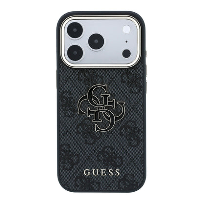 Deksel for Apple iPhone 18 Pro Max / 17 Pro Max, Guess, 4G Big Resin Logo, Svart
