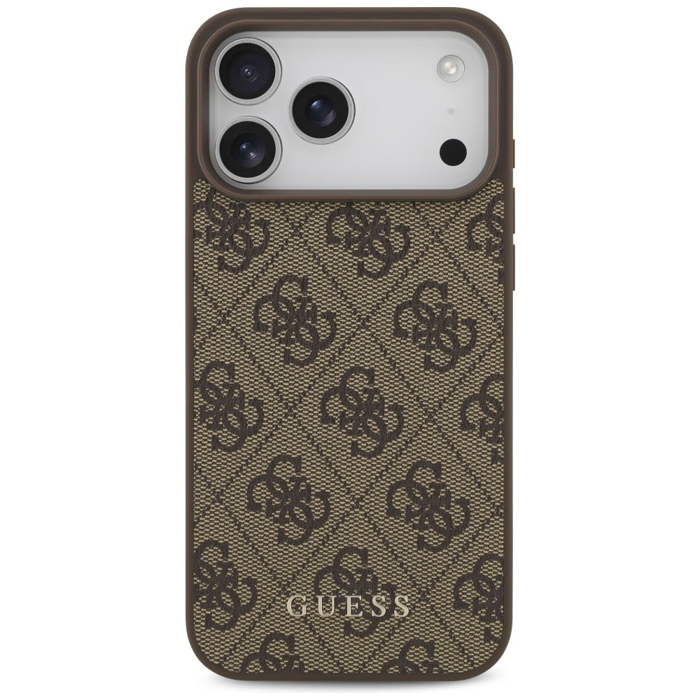 Deksel for Apple iPhone 18 Pro Max / 17 Pro Max, Guess, 4G Classic Logo, Brun