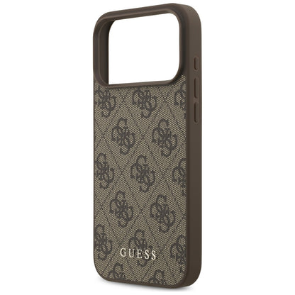 Deksel for Apple iPhone 18 Pro Max / 17 Pro Max, Guess, 4G Classic Logo, Brun