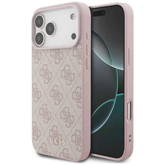 Deksel til Apple iPhone 18 Pro Max / 17 Pro Max, Guess, 4G Classic Logo, Rosa
