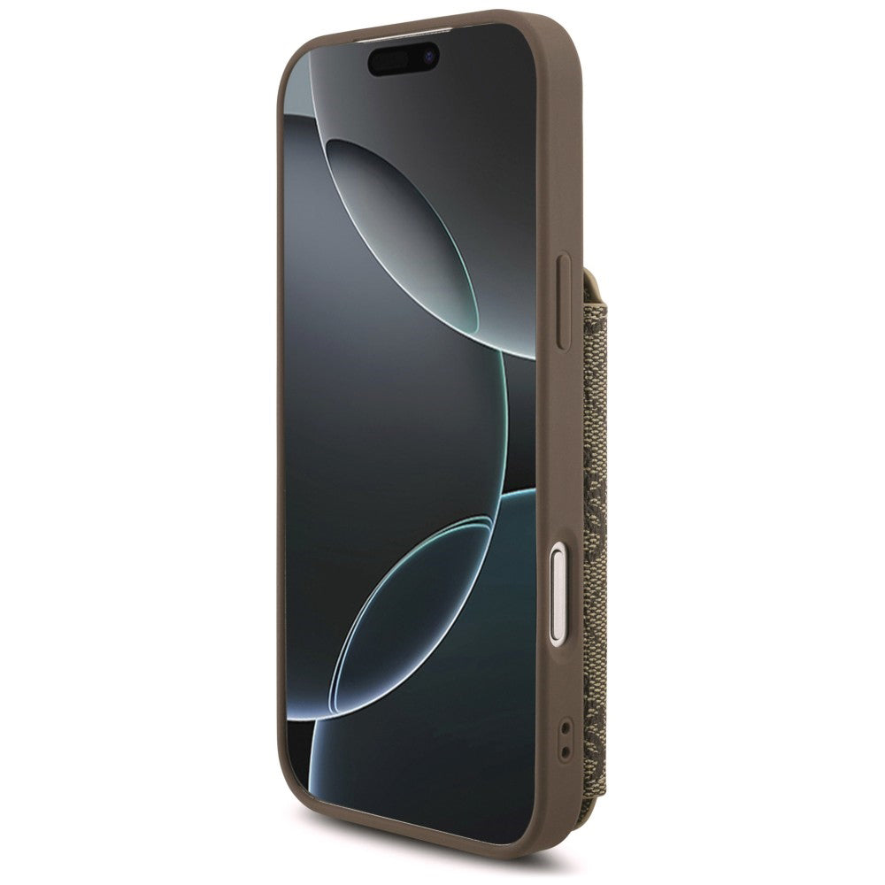 Deksel til Apple iPhone 18 Pro Max / 17 Pro Max, Guess, 4G Crossbody Cardslot, brun