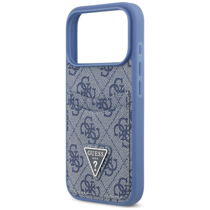 Deksel til Apple iPhone 18 Pro Max / 17 Pro Max, Guess, 4G Double Card Triangle, blå
