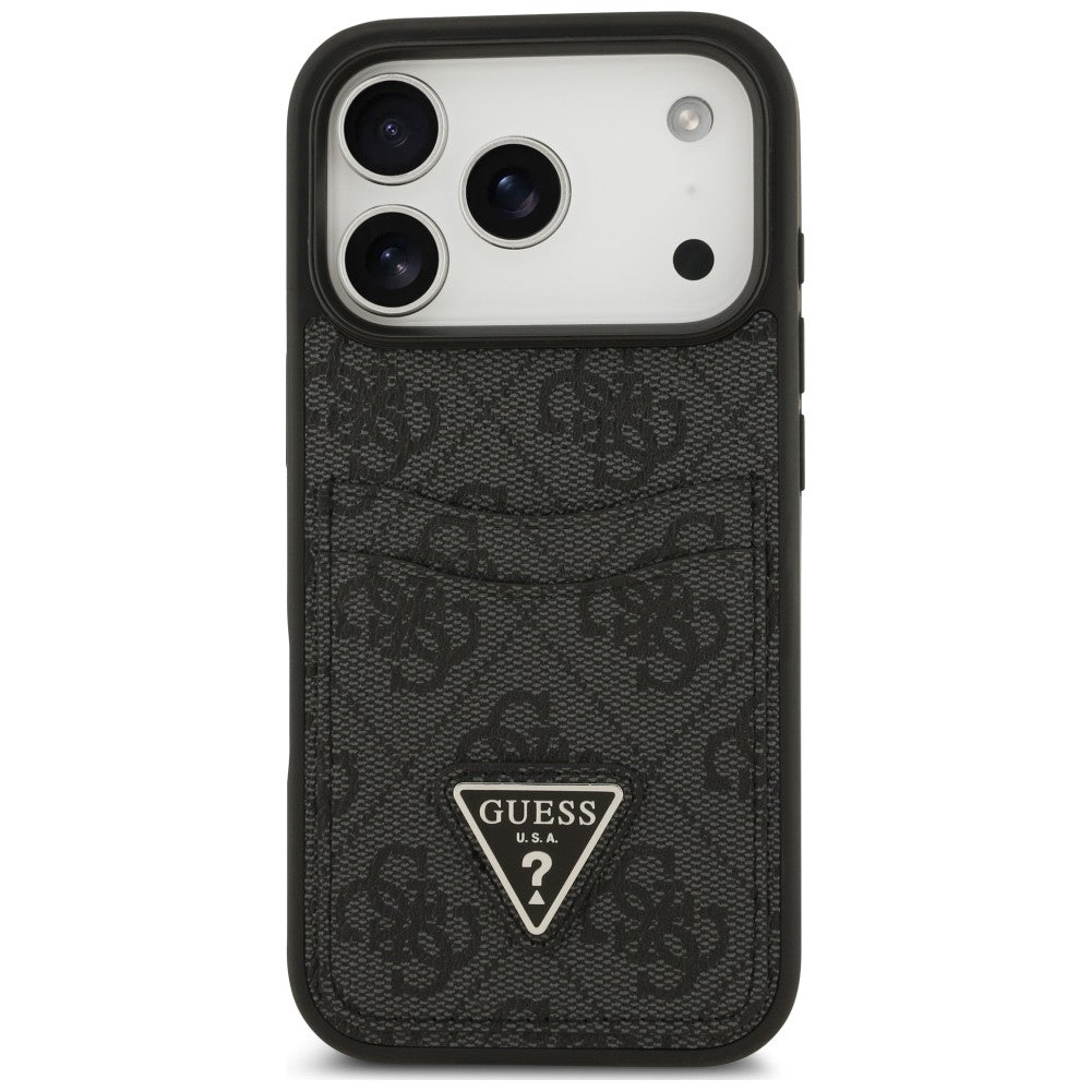 Deksel til Apple iPhone 18 Pro Max / 17 Pro Max, Guess, 4G Double Card Triangle, svart
